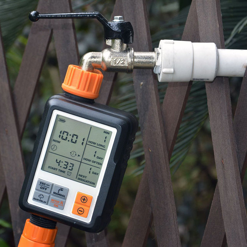 Automatic Garden Irrigation Watering Timer Lawn Tap Hose Sprinkler Timer with LCD Screen and Adapter Automatic Garden Irrigation Watering Timer Lawn Tap Hose Sprinkler Timer with LCD Screen and Adapter